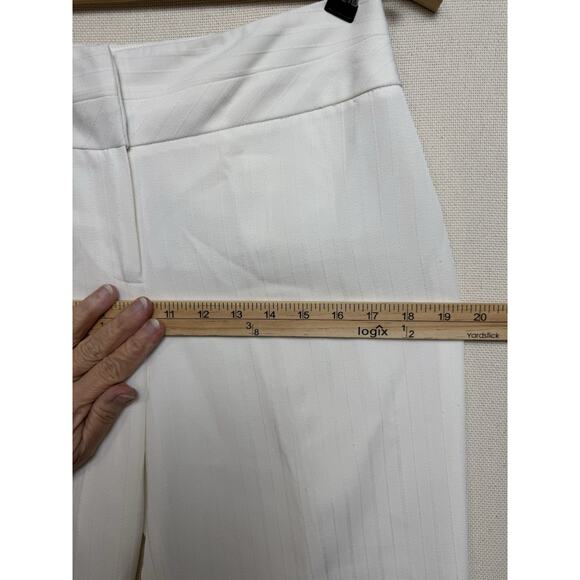 IZ Byer California Women's Ivory Pants Sz 9 Wide Leg Flat Front Career Office - Picture 12 of 16